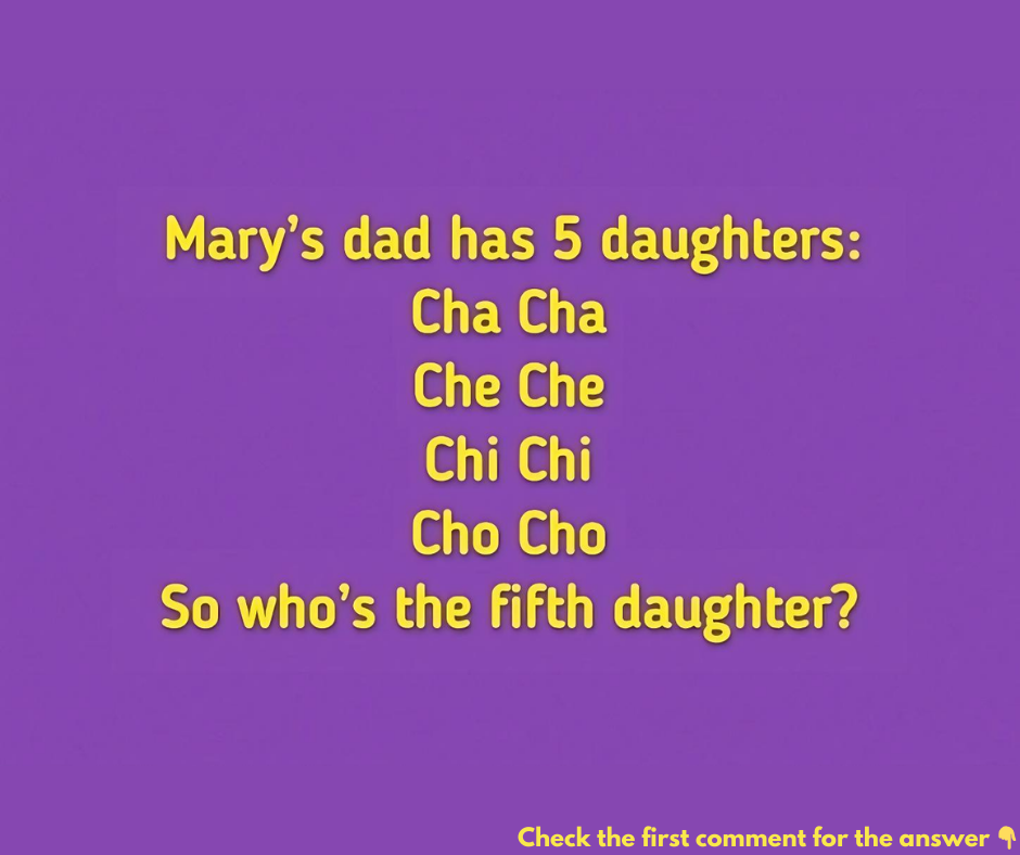 Can You Figure Out the Fifth Daughter’s Name? A Fun Riddle for You!